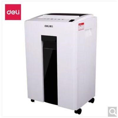 得力（deli） T601 碎纸机 办公家用5级保密碎卡碎光盘大容量强劲粉碎机